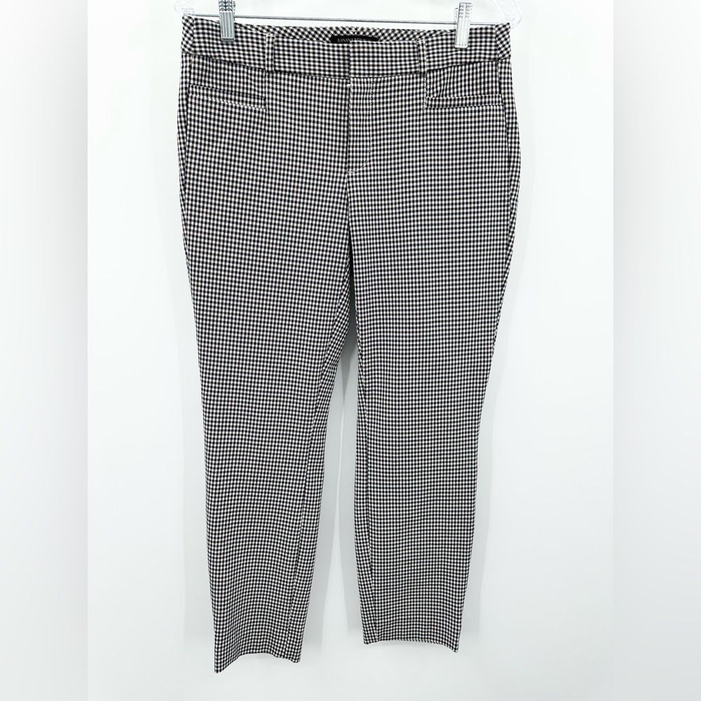 Banana Republic Brown/Navy Checkered Women's Trouser‎ Pants Size 6